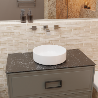 Накладная раковина Charus Teolo 700-011W 36см белый